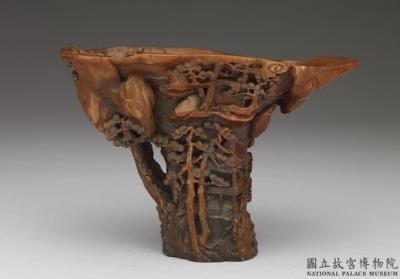 图片[3]-Rhinoceros Horn Cup with Eight Daities Design and Wen Shu’s Mark, 17th century, late Ming to early Qing dynasty-China Archive